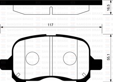 ÖN BALATA COROLLA 1.4-1.6 (97-00) (E11-E12J-E12U)