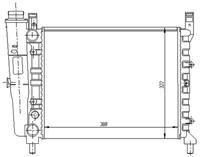 Motor Radyatoru (388×322×34) Uno 55 / 60 Manuel