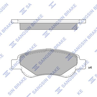 ÖN BALATA P107 05=> C1 6.05=> TOYOTA AYGO 1.0-1.4 HDİ 05=>