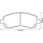 BALATA FREN ON-(SUBARU: IMPREZA 92>00 ''1.5-1.6''/LEGACY 94>99 ''1.8-2.0''  )