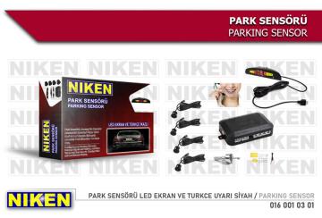 Park Sensörü Led Ekran Ve Turkce Uyarı Siyah