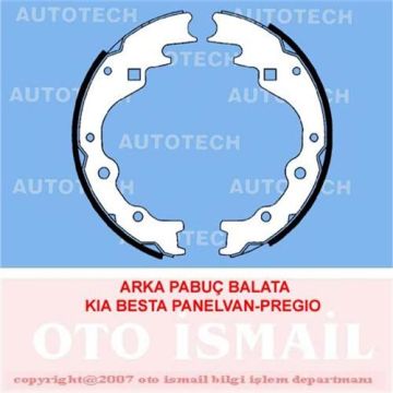 ARKA PABUÇ BALATA KIA BESTA 2.2 (96=> 2.5D (03=> 2.7D (99=> 2.5CRDİ (2010=> PREGIO 2.5 2.7 (260x50)