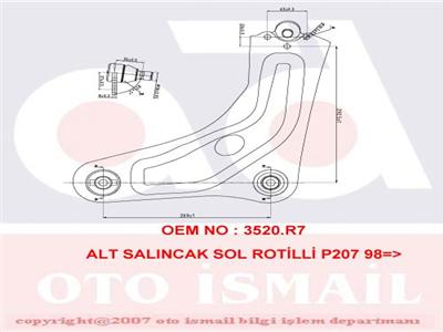 ALT SALINCAK SOL C3 PICASSO 1.4-1.6-1.6 HDI 02/09=> Güçlendirilmiş şasiye sahip araçlar için