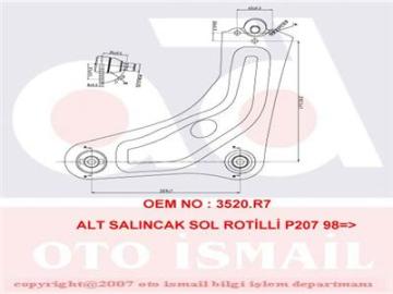 ALT SALINCAK SOL C3 PICASSO 1.4-1.6-1.6 HDI 02/09=> Güçlendirilmiş şasiye sahip araçlar için
