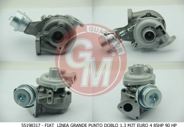 TURBO SARJ FIAT DOBLO LINEA PUNTO 1.3 MULTIJET ALFA ROMEO MITO 1.3 MULTIJET OPEL CORSA D Z13DTH 90PS EURO4
