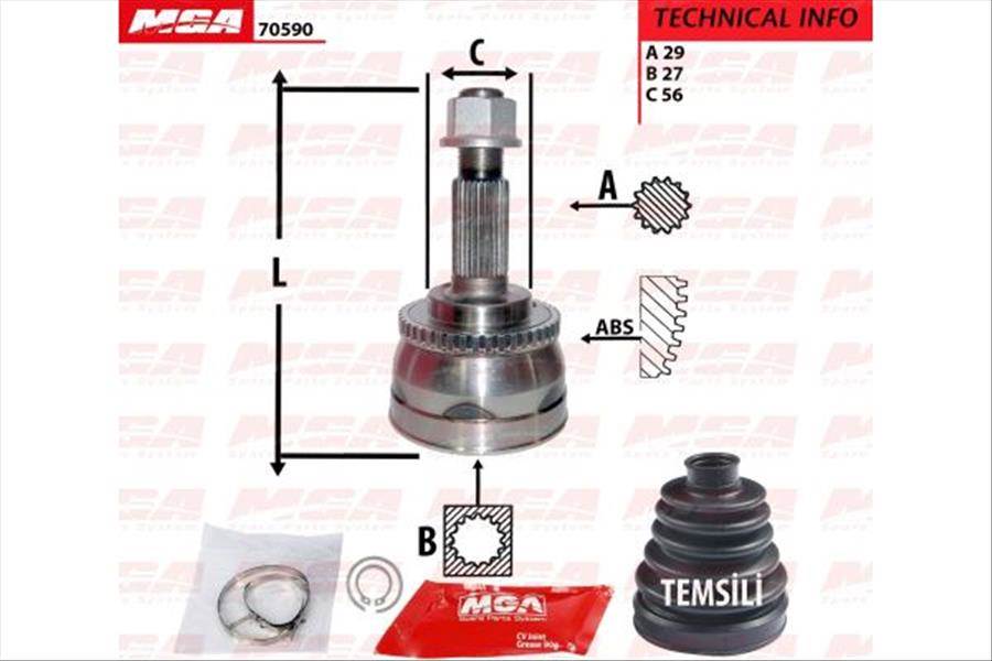 AKS KAFA DIS (ABSLI)-(NISSAN: MAXIMA 00>10 )