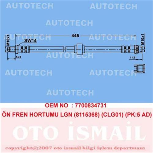 ÖN FREN HORTUMU LGN (8115368) (CLG01) (PK:5 AD)