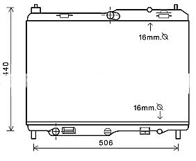 Motor Su Radyatoru Fıesta Vı 1,4Efı 16V 08>12 Otomatık Olcu: (350×558×18)