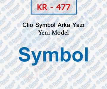 ARKA YAZI CLIO SYMBOL YM