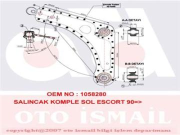 ALT SALINCAK KOMPLE SOL ESCORT V-VI-VII 1.3-1.4-1.6-1.8 (90-98)
