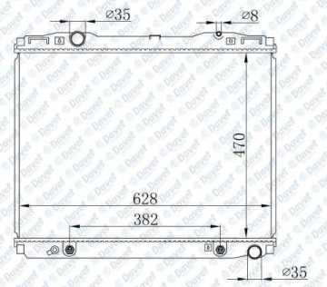 Motor Su Radyatoru Brazıng Sorento 2,5D Otomatık Sanzuman 470X628X26