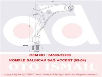 KOMPLE SALINCAK SAĞ ACCENT (95-04)