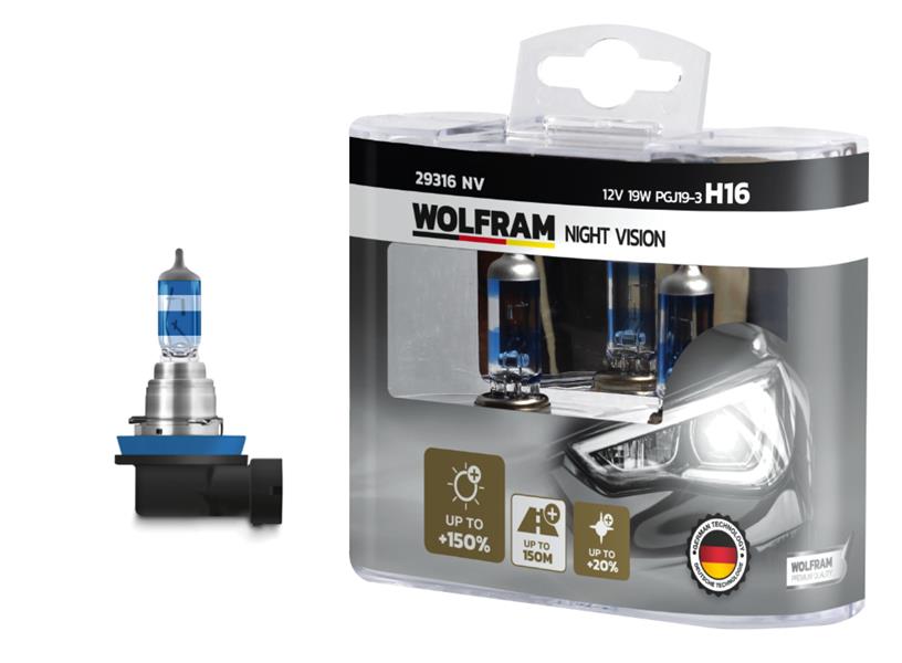 AMPUL 12V H16 19 PGJ19-3 NIGHT VISION +150% FAZLA + 20% BEYAZ IŞIK