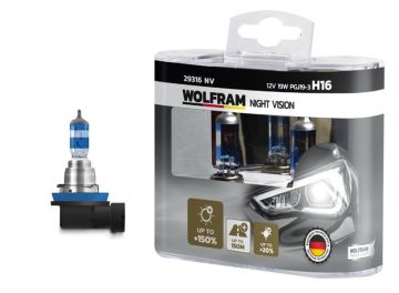 AMPUL 12V H16 19 PGJ19-3 NIGHT VISION +150% FAZLA + 20% BEYAZ IŞIK