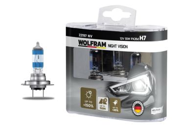 AMPUL 12V H7 55 PX26d NIGHT VISION +150% FAZLA + 20% BEYAZ IŞIK