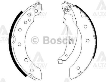 FREN BALATA CLIO II  98-09 / SYMBOL I 98-08 / LAGUNA I 93-02 / LOGAN 04-12 / SANDERO 08=> PABUÇ ARKA