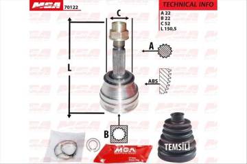 AKS KAFASI DIS - ( FIAT : PALIO 1.6 16V ABSSIZ ) 22×22×52