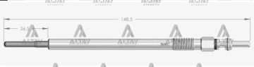 KIZDIRMA BUJİSİ (ISITMA) SPRINTER W164 / 221 / 169 / 245 06=> 642-640