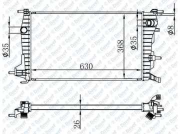 Motor Radyatoru Fluence 1,5Dcı (630×368×26)