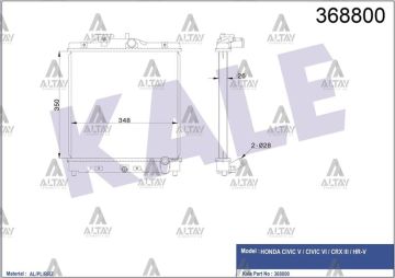 RADYATÖR SU A4 / A6 / PASSAT 97-04 AEB-ALZ-AWT-AVF-AFN 1.6-1.8 -1.9 TDI A-T BRAZING