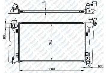 Motor Su Radyatoru Corolla Vvt I 02>07 Manuel (Gecmelı 598×349×16)