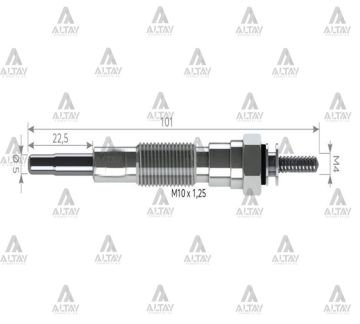 KIZDIRMA BUJİSİ (ISITMA) B-2500 / MAZDA-3 / E-2200 YM / 323 D / 626 D / G.VITARA 11V.