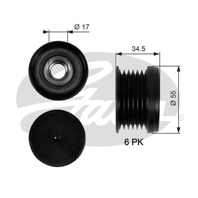 ALTERNATOR KASNAGI (RULMANLI) CADDY III GOLF V VI PLUS JETTA III IV PASSAT POLO A1 A3 1,2 1,4TSI (6K)