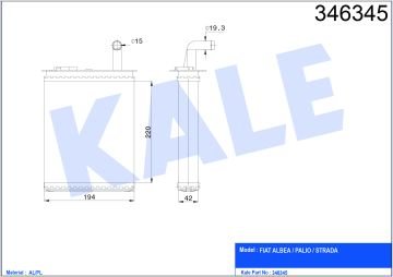 RADYATÖR KALORİFER PALIO  96-05 MEKANİK