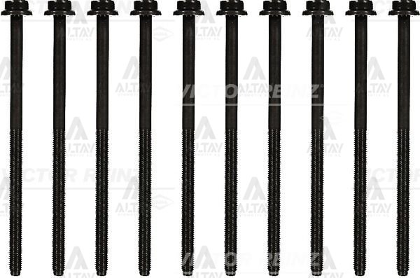 CİVATA SİLİNDİR KAPAK SAPLAMA POLO / JETTA / LEON 10=> CBZA-CBZB-CBZC 1.2 TSİ (TK 10 AD) 168 mm