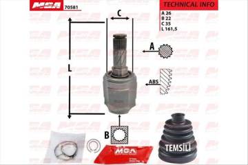 AKS KAFA IC R/L-(KIA: RIO 00>05 )