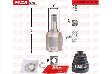 AKS KAFA IC-(MAZDA: 323-LANTIS 95>98 ''1.8 OTOMATIK'' )   (30×24×35)