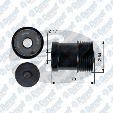 ALTERNATOR KASNAGI (RULMANLI) FORD TRANSIT V184 2.4 DI TDI TDCI  01>07 (TAKVIYELI)