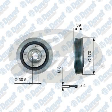 KRANK KASNAGI BRAVA BRAVO DOBLO IDEA MAREA PALIO STILO PUNTO ASTRA H VECTRA C 1.9D/TD/JTD K133  4