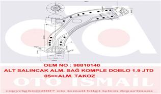 ALT SALINCAK ALM. SAĞ KOMPLE DOBLO 1.9 JTD 05>ALM.TAKOZ