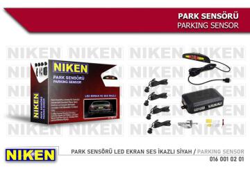 Park Sensörü Led Ekran Ses İkazlı Siyah