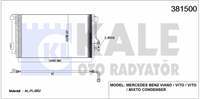 KLIMA RADYATORU MB VIANO-VITO-VITO / MIXTO 702X390X16 AL/AL KURUTUCU ILE