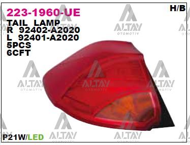 STOP LAMBASI CEED 12-18 LEDLİ DIŞ SOL
