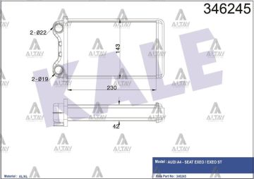 RADYATÖR KALORİFER A4 00-08 BRAZING