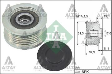 KASNAK ŞARJ DİNAMO DOBLO / BRAVO / MAREA 01-05 1.9 JTD