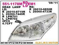 ON FAR SOL [MOTORU UZERINDE] KROM RENAULT MEGANE III 08-11 KROM TIP