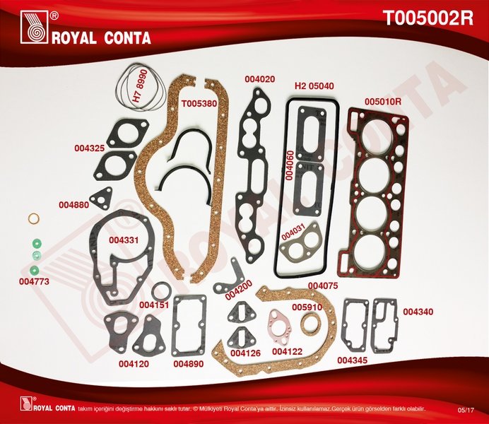 MOTOR TAKIM CONTASI KECESIZ R12 TOROS 1,4 (SUPER)