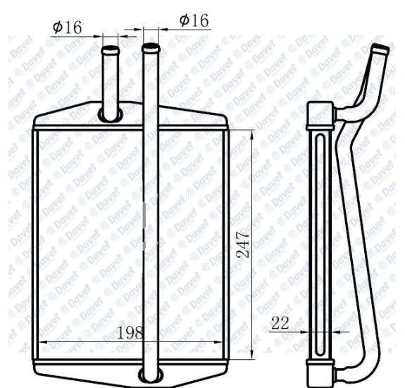 Kalorıfer Radyatoru Brazıng Ford Ka 96-08 Fıesta Iv 95-02 Puma 97-02 1.3-1.6 247X198X22 At/Mt Sanzuman