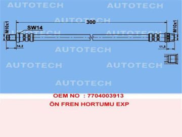 ÖN FREN HORTUMU MASTER II-MOVANO 00=> (ABS'Lİ)