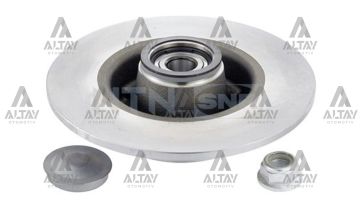 FREN DİSKİ MEGANE II 02-08 / CLIO III 05-12 ABSLİ PORYALI RULMANLI ARKA DÜZ 240-4