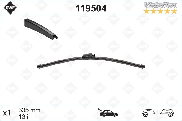 SİLECEK SÜPÜRGESİ ARKA GOLF5-GOLF6-POLO-IBIZA-TIGUAN (335 mm)