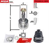AKS KAFA DIS-(HYUNDAI: ELANTRA 90>95/SONATA 89>93 ) (25×23×50)