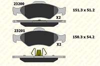 ON FREN BALATASI ESCORT 1,6D / 1,8D 86>90 FIESTA 76>90 P100 87>93 SIERRA 88>93+ABSLI