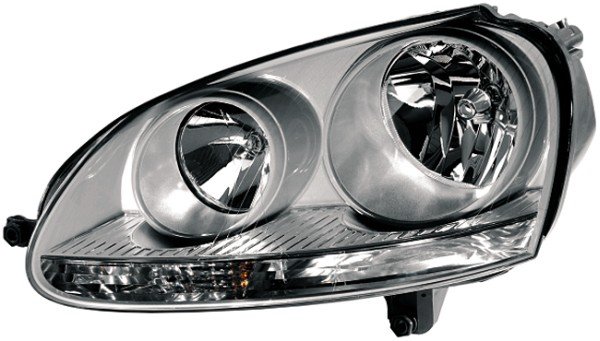 FAR+SİNYAL SOL (KROM) GOLF V 03=> JETTA III (05-10) (ELEKTRİKLİ+MOTORLU) (H7+H7)