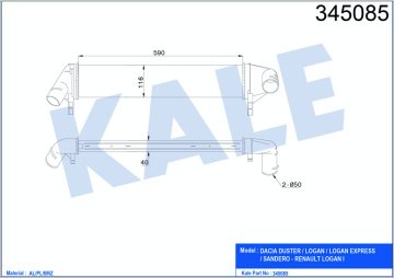 TURBO RADYATORU DUSTER LOGAN SANDERO 1,5DCI
