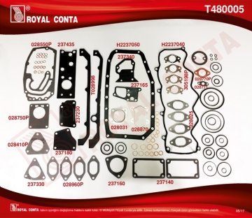 MOTOR TAKIM CONTASI (ALT / UST) KECESIZ S,K,C HARIC DUCATO BOXER JUMPER MASTER MOVANO 2,8TDI / 2,8JTD / 2,8HDI (94,40MM) / (00 06)